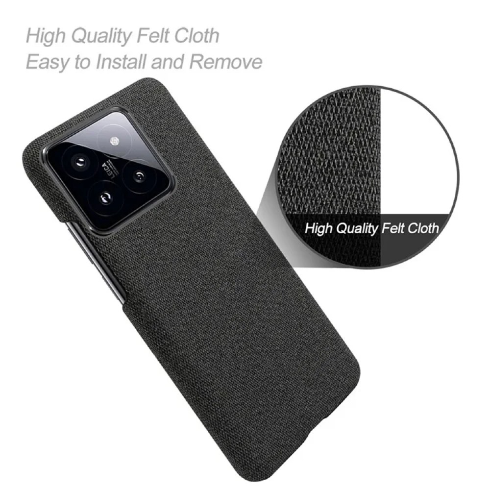Slim Smartphone Cover for Xiaomi 14 Case Shockproof Cloth+PC Phone Shell