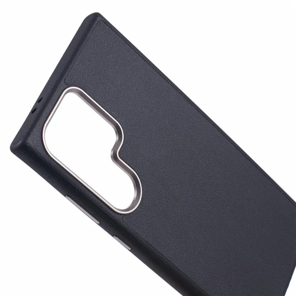 For Samsung Galaxy S24 Ultra Magnetic Case PU Leather Shockproof Back Cover