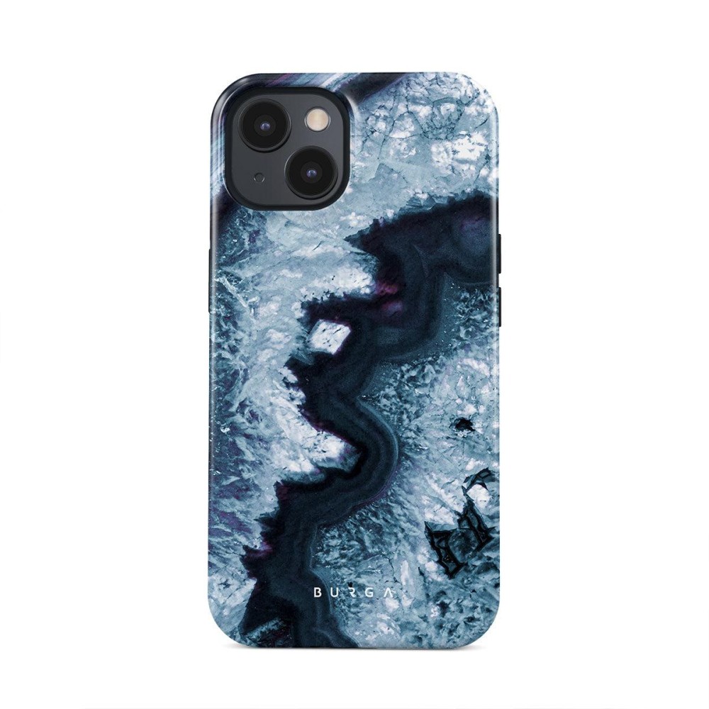 Frozen Lake - Gray Marble iPhone 15 Case
