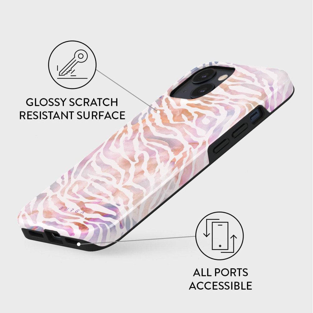 Sultry July - Zebra iPhone 15 Case