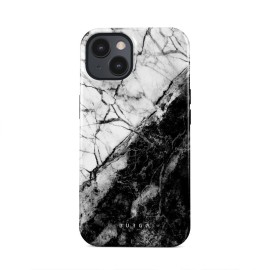 Fatal Contradiction - Black & White Marble iPhone 15 Case