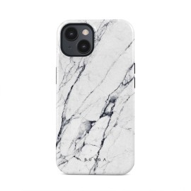 Satin White - Marble iPhone 15 Case