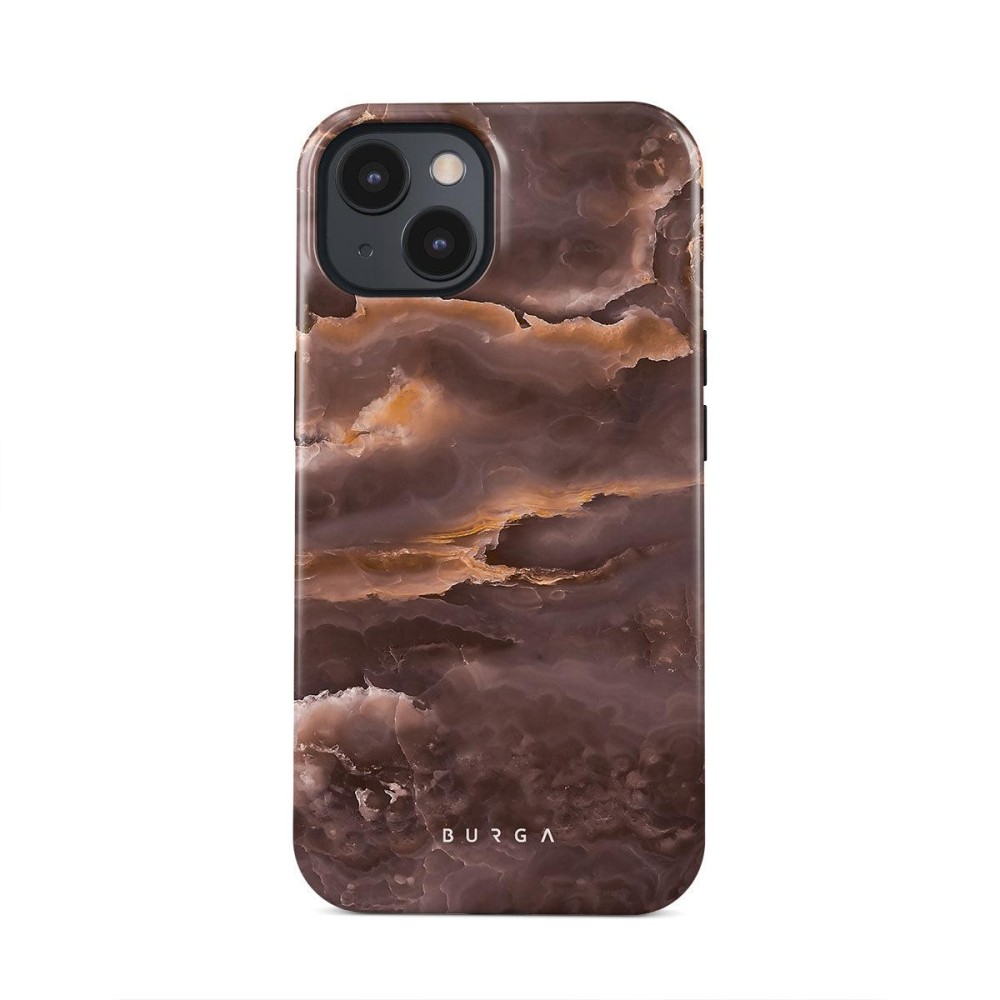 Fire Wood - Brown Marble iPhone 15 Case