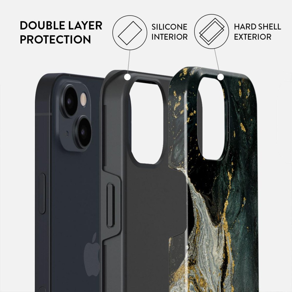 Northern Lights - Marble iPhone 15 Case