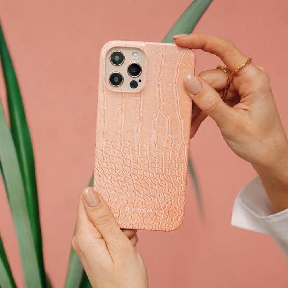 Pink Croco - iPhone 15 Case