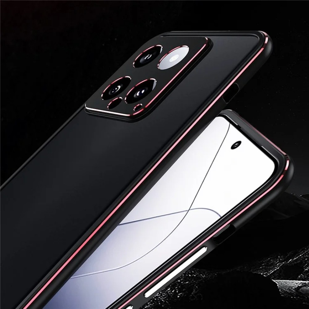 For Xiaomi 14 Case Heat Dissipation Metal Frame Phone Bumper Cover